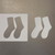 Socks Reusable Mylar Stencils