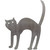 Black Cat 1 Steel Cut Out Metal Art Decoration