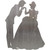 Cinderella And Prince Steel Cut Out Metal Art Decoration