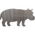 Hippo Steel Cut Out Metal Art Decoration