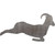 Jumping Ram Steel Cut Out Metal Art Decoration