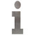 Lowercase Letter I Steel Cut Out Metal Art Decoration