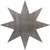 Star 1 Steel Cut Out Metal Art Decoration