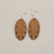 Natural Design 1 Natural Wood Earrings Boho Trendy Rustic Earrings