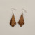 Natural Design 5 Natural Wood Earrings Boho Trendy Rustic Earrings