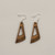 Natural Design 19 Natural Wood Earrings Boho Trendy Rustic Earrings