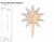Bethlehem Star Laser Cut Wood Cutout Blank DIY Craft Decor