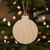 Christmas Bulb Laser Cut Wood Cutout Blank | Ornament Blank