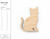 Kitty Cat Laser Cut Wood Cutout Blank DIY Craft Decor