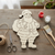 Santa Laser Cut Wood Cutout Blank Ornament Blank