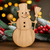Snowman Laser Cut Wood Cutout Blank for Winter Projects and DIY Craft Decor