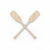 2 Boat Oars Crossing Laser Cut Wood Cutout Blank DIY Craft Decor