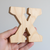 Lower Case X Wood Cutout for Crafts, Unfinished Baltic Birch Craft Shape, DIY Wood Blank