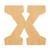 Lower Case X Wood Cutout for Crafts, Unfinished Baltic Birch Craft Shape