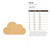 Cloud Wood Cutout - Unfinished Baltic Birch Craft Shape