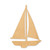 Sail Boat Wood Cutout - Unfinished Baltic Birch Craft Shape