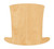 Abraham Lincoln Hat Wood Cutout Craft Blank, Unfinished Baltic Birch DIY Shape for Crafts and Decor