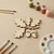 Acorn Branch Wood Cutout Craft Blank, Unfinished Baltic Birch DIY Shape for Crafts and Decor