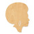 Afro Wood Cutout - Unfinished Baltic Birch Craft Shape