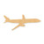 Airplane 1 Wood Cutout - Unfinished Baltic Birch Craft Shape