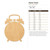 Alarm Clock Wood Cutout - Unfinished Baltic Birch Craft Shape