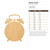 Alarm Clock Wood Cutout for Crafts, Unfinished Baltic Birch Craft Shape