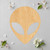 Alienhead Wood Cutout - Unfinished Baltic Birch Craft Shape