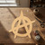 Anarchy Symbol Wood Cutout - Unfinished Baltic Birch Craft Shape