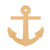 Anchor 2 Wood Cutout for Crafts, Unfinished Baltic Birch Craft Shape
