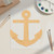 Anchor 2 Wood Cutout for Crafts, Unfinished Baltic Birch Craft Shape