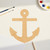Anchor 2 Wood Cutout for Crafts, Unfinished Baltic Birch Craft Shape