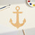 Anchor 3 Wood Cutout Craft Blank, Unfinished Baltic Birch DIY Shape for Crafts and Decor