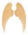 Angel Wings Wood Cutout Craft Blank, Unfinished Baltic Birch DIY Shape for Crafts and Decor
