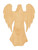 Angel Wood Cutout Craft Blank, Unfinished Baltic Birch DIY Shape for Crafts and Decor