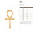 Ankh Wood Cutout for Crafts, Unfinished Baltic Birch Craft Shape