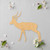Antalope 1 Wood Cutout - Unfinished Baltic Birch Craft Shape