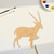 Antalope 2 Wood Cutout - Unfinished Baltic Birch Craft Shape