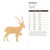 Antalope 2 Wood Cutout - Unfinished Baltic Birch Craft Shape