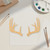 Antlers Wood Cutout - Unfinished Baltic Birch Craft Shape