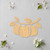 Apple Branch Wood Cutout - Unfinished Baltic Birch Craft Shape