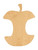 Apple Core Wood Cutout - Unfinished Baltic Birch Craft Shape