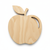 Apple Large Wood Cutout Craft Blank, Unfinished Baltic Birch DIY Shape for Crafts and Decor