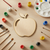 Apple Wood Cutout Craft Blank, Unfinished Baltic Birch DIY Shape for Crafts and Decor