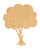 Apple Tree Wood Cutout Craft Blank, Unfinished Baltic Birch DIY Shape for Crafts and Decor