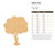 Apple Tree Wood Cutout - Unfinished Baltic Birch Craft Shape