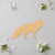 Arctic Fox Wood Cutout - Unfinished Baltic Birch Craft Shape