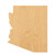Arizona Wood Cutout for Crafts, Unfinished Baltic Birch Craft Shape