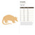 Armadillo Wood Cutout for Crafts, Unfinished Baltic Birch Craft Shape