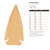 Arrow Head Wood Cutout Craft Blank, Unfinished Baltic Birch DIY Shape for Crafts and Decor