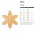 Asterisk Wood Cutout - Unfinished Baltic Birch Craft Shape